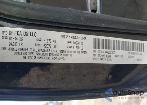 2016 Dodge Dart Se from USA, damaged, VIN 1C3CDFAAXGD578271